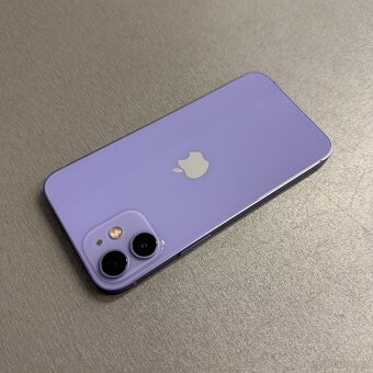 iPhone 12 mini 128GB purple, pěkný stav, 12 měsíců záruka - 2