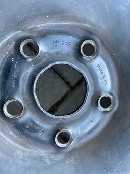 4x plechové disky 5x112 R15 vw, audi, škoda, seat - 2
