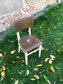 Starožitné židle dřevěné TON - 2
