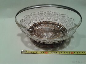 Skleněná mísa v kovu - 2