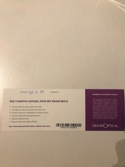 poukaz na slevu na bryle grand optical 1700,- - 2