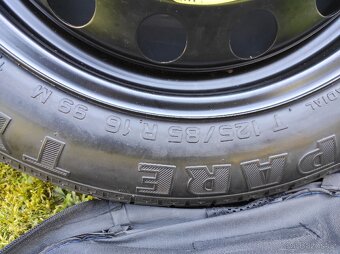 Dojezdové kolo 31/2Jx16H2 ET25,5 s pneu 125/85 R16 - 2