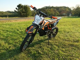 Pitbike Shark E-start 125ccm 17x14 oranžová - 2