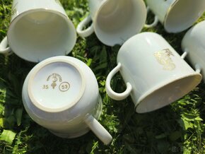 Sada 6 ks hrnků porcelán Lesov - 2