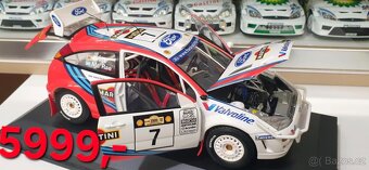 Ruzne druhy Ford Focua wrc 1:18 rally ,otviraci raritni kusy - 2