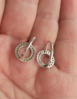 Stříbrné náušnice II. - punc - 2
