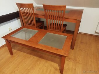 Jídelní stůl,židle,konferenční stolek, set - 2