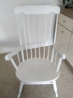 HOUPACÍ KŘESLO bílé - 2