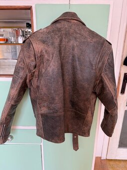 Kožená motorkářská bunda - 2