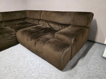 Hnědá rohová sedačka VOLARE - 2