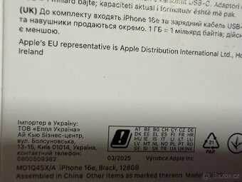 Nerozbalený IPhone 16e - 2