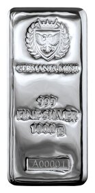 Germania Mint stříbrný slitek 1kg 1000g 999 Ag stříbro inves - 2