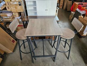 Nový barový set - stůl + 2x židle Vasagle - 2