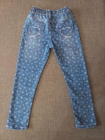 Prodám dlouhé dívčí kalhoty KIKKA KOKO 5-6 let (116 cm) - 2