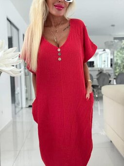 Mušelinová oversize šatovka, nová - 2