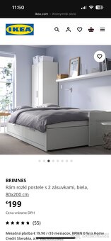 Rozkladacia posteľ Brimnes Ikea - 2