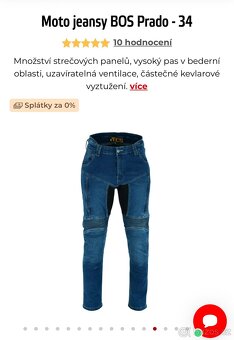 Moto jeansy BOS Prado - 34 - 2