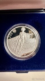 Stříbrná mince 200 Kč Max Švabinský PROOF - 2