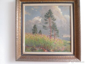 Obraz krajina s Borovicemi, Fr. Čech - 2