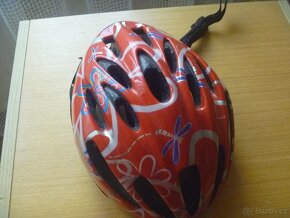 červená cyklistická helma vel. 47-53 cm - 2
