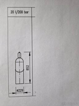 Tlaková lahev kovová typová prodám - 2