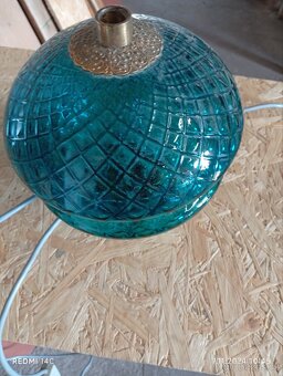 Modré sklo lampa - 2