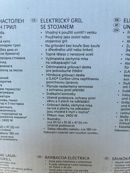 El.gril 2v1 jako stolní nebo stojankový - 2