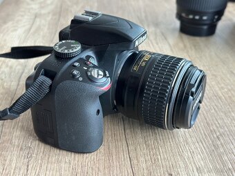 NIKON D3300 3 x OBJEKTIV 2 x BATERIE 5287 SNÍMKŮ - 2