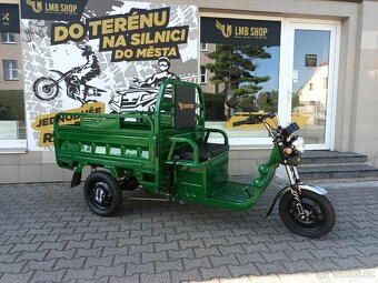Elektrická pracovní tříkolka Cargo G1 1000W COC zelená - 2