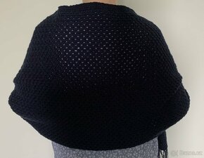 Háčkovaný pléd modrý - doprava zdarma - 2