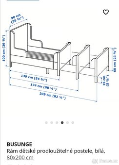 Dětská rozkládací postel Ikea - 2