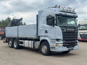 Scania R500 6x2 - valník s hydraulickou rukou FASSI - 2