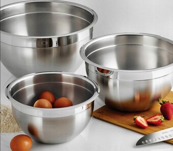 Designove nerez misky velky objem 4kusy - 2