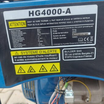 Elektrocentrála 4kw - 2