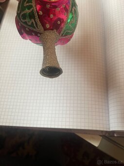 Stará skleněná vánoční špička - 2