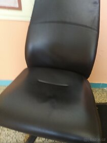 Kancelářská židle, kůže, PĚKNÁ - 2