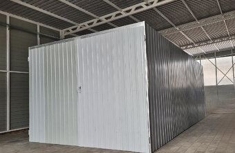 Akční nabídka Plechová garáž 3x5m, v 2 jakosti. - 2