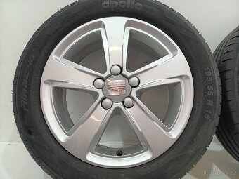 Letní alu kola SEAT 5x100 R15 pneu 195/55 R15 - 2