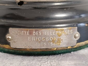 Velmi starý historický telefon do sbírky, štítek Ericsson - 2