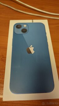 Apple iPhone 13 128GB Blue,100% funkční,bat88%,zár.12mes - 2