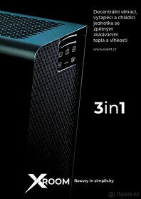 Decentrální rekuperační jednotka s topením/chlazením  Xroom - 2