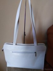 Kabelka bílo - béžová - 2