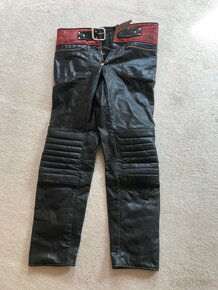 Kalhoty kožené motorkářské - 2