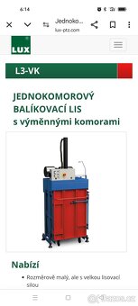 Lis na výrobu briket. - 2