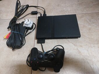 Sony Playstation 2, ovladač, trafo, kabely - 2