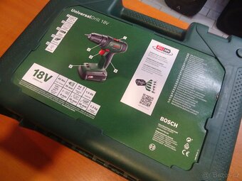 Aku vrtačka bosch universal drill 18 v. Nová, orig. zabalená - 2