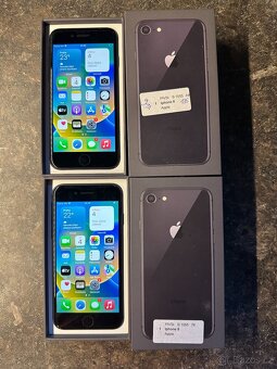 Apple iPhone 8 64GB černý + krabička, bat. 91% - 2