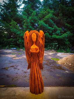 Socha ze dřeva Anděl dřevěné sochy - 2