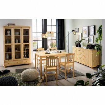 Dřevěný jídelní stul + 4 x židle 8849 - 2