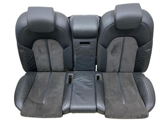 Sedačky sportovní černá kůže alcantara Audi A8 D4 4H sedan - 2